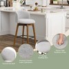 WestinTrends Soho Modern Chenille Upholstered 26" Counter Height Swivel Bar Stool - 3 of 4