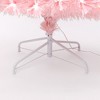 LuxenHome 5Ft Pink Cherry Blossom Christmas Tree with Fiber Optic Lights & Pinecone Star Topper - 3 of 4