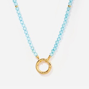 Little Sky Stone Energy Gemstone Necklace - Blue Topaz : Target
