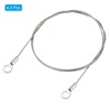 Unique Bargains Stainless Steel Light Outdoor Travel Luggage Safety Locking Cables 0.24" ID Eyelets - 3 of 4