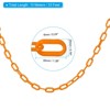 Unique Bargains Adjustable Crowd Control at Driveway Plastic Chain Barrier with Snap Hook - 2 of 4