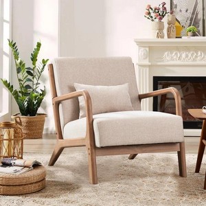 SYFERLORY Cozy Saucer Chair Faux Fur Metal Frame Anti-Slip Leg for Living Room Bedroom, Large, Deep Grey - 1 of 1