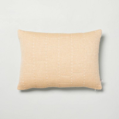 Photo 1 of Heathered Off-Set Stripe Bed Pillow - Hearth & Hand™ with Magnolia