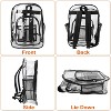 Gulches Heavy-Duty Clear Backpack: Spacious 5.3 Gal transparent design, waterproof PVC, reinforced straps. Perfect for school, college, and work - 3 of 4