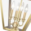 Livex Lighting Wentworth 4 - Light Post Light in  Natural Brass - 2 of 4