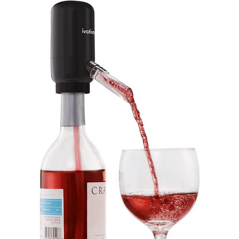 Ivation Wine Aerator Pourer Spout, Electric Wine Dispenser Machine, 1 of 7