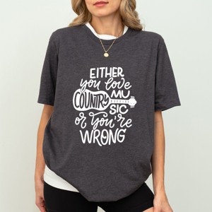 Simply Sage Market Love Country Music Short Sleeve Tee - 1 of 4