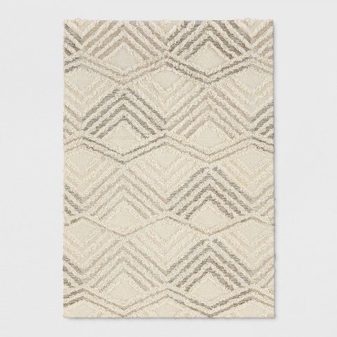 7'x10' Chunky Knit Wool Woven Rug Gray - Project 62™ : Target