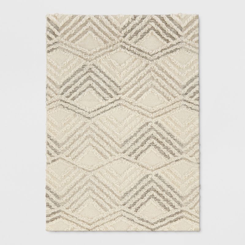 7&#39;x10&#39; Moroccan Shag Tufted Area Rug Cream - Project 62&#8482;, 1 of 6