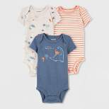 Carter's Just One You® Baby 3pk Dino Bodysuit - Orange/Blue