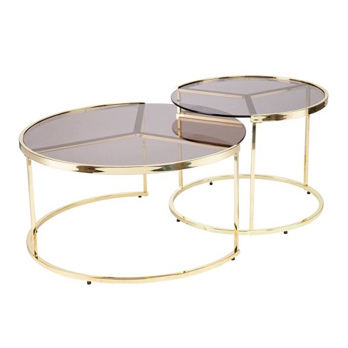 Target brass store coffee table