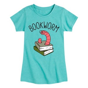 Girls' - Instant Message - Bookworm Fitted Short Sleeve Graphic T-Shirt - 1 of 4