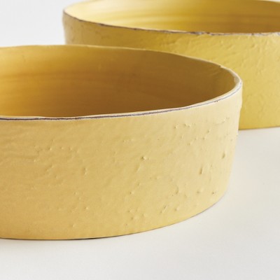 Buttercup Yellow Handcrafted Ceramic Decorative Bowl Set