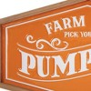 HomeRoots 13" X 20" Orange And White Metal Farm Fresh Pumpkins Wall Decor - 4 of 4