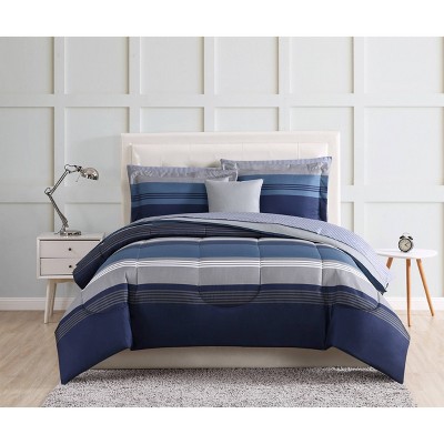 Twin Carlyle Bed in a Bag Blue - Style 212