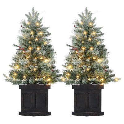 3ft Christmas Tree with 78 Led Lights 1pack or 2 pack