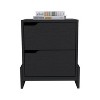 NicBex 17 inch Wide Nightstand with 2 Drawers,Side Table with Sturdy Base with Free Handle Design,Bedside Table for Bedroom,Living Room - 4 of 4