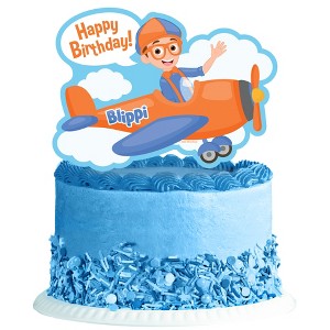 Treasures Gifted Blippi Birthday Cake Topper Vehicle - Blippi Party Supplies - 1 of 4