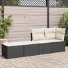 vidaXL Garden Sofa Set - Black and Cream - 3 of 4