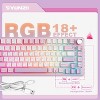 YUNZII B75 PRO Mechanical Keyboard,75% Gaming Keyboard Gasket Hot Swap Custom Keyboard with Knob(Milk Switch,Purple) - 4 of 4