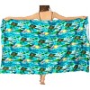 HAPPY BAY Women's Bikini Sarong Swimwear Swim Cover Up Skirt Summer Wraps Swimsuit Beach Wrap Coverups for Women Beachwear One Size Blue,Tree - 4 of 4