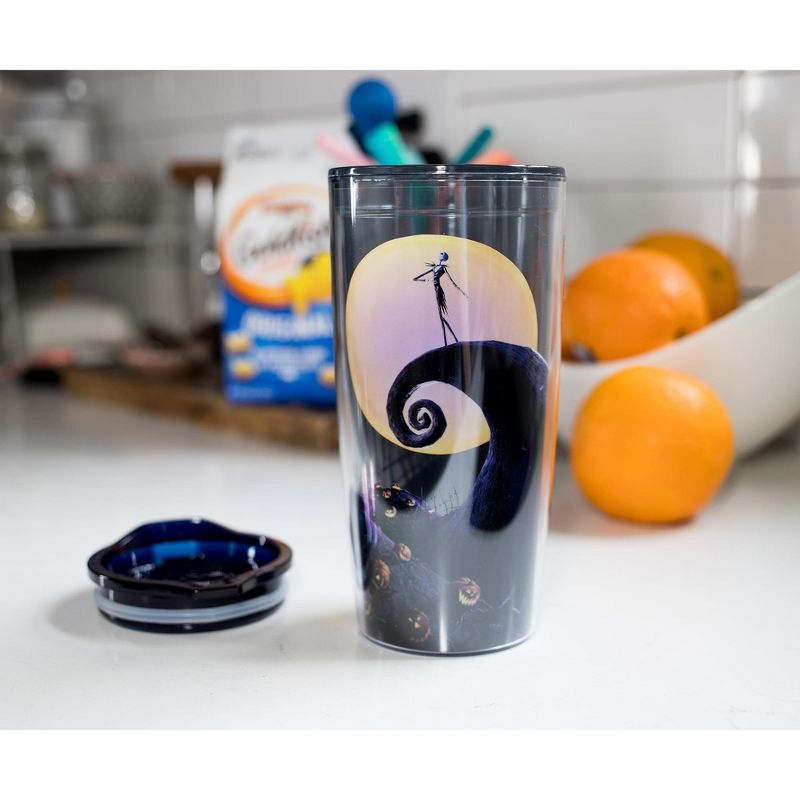 Silver Buffalo Disney Nightmare Before Christmas Jack Spiral Hill Travel Tumbler | 20 Ounces, 5 of 7