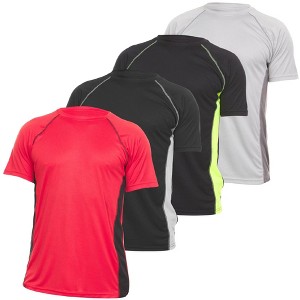Daresay Mens Dri Fit Shirts Moisture Wicking Tshirt For Men Gym Shirts For Men, Up to 3XL, Pack of 4 - 1 of 4