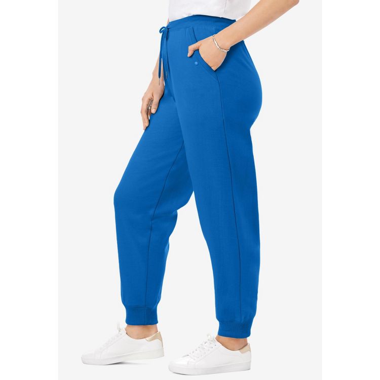 Woman Within Petite Better-Fleece Pull-On Jogger Sweatpants, 4 of 6