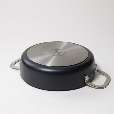 Alva Maestro 9.5" Gray Ceramic Nonstick Sauté Pan with Stainless Steel Lid