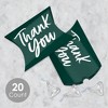 Big Dot of Happiness Emerald Elegantly Simple - Favor Gift Boxes - Guest Party Favors Petite Pillow Boxes - Set of 20 - 2 of 4