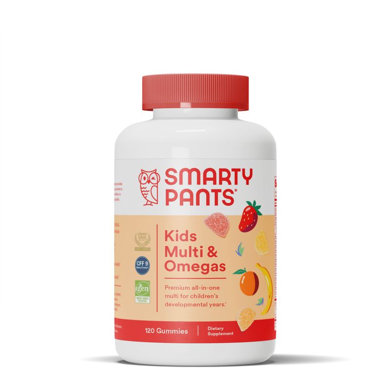SmartyPants Kids Multi & Omega 3 Fish Oil Gummy Vitamins with D3, C & B12, 1 of 16