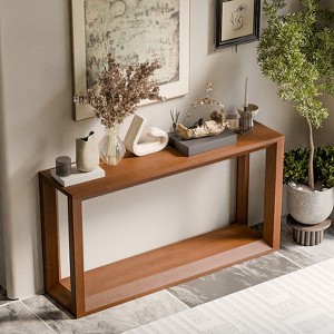 60" Console Table, Narrow Entryway Sofa Table Behind Couch Accent Table Side Table - ModernLuxe - 1 of 4