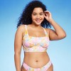 Women's Corset Bikini Top - Wild Fable™ Pink Floral Print - image 4 of 4