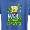 Women's - SpongeBob Squarepants - Luck Of The Square Pants Short Sleeve Graphic T-Shirt - 2 of 4