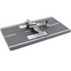 Vought F4U Corsair Fighter Aircraft Gray "United States Navy" with Runway Section Diecast Model Airplane by Runway24 - 3 of 3