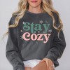 Simply Sage Market Women's  Garment Dyed Graphic Sweatshirt Stay Cozy Snowflake - 2 of 3