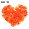 Unique Bargains Decoration Wedding Party Silk Artificial Flower Petals Orange 3000 Pcs - 3 of 4