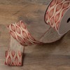 Northlight Club Pack of 12 Red and Beige Christmas Wired Craft Ribbons 2.5" x 120 Yards - 2 of 3