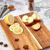 10"x13" Nonslip Acacia Wood Cutting Board Natural - Figmint™ - 2 of 4