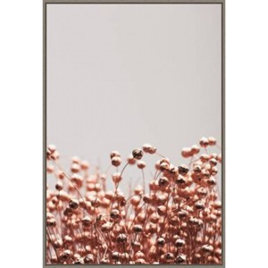 23" x 33" Dried Grass Copper IV by 1x Studio Framed Canvas Wall Art Print - Amanti Art: Modern Lithograph, Polystyrene Frame - 1 of 4