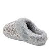Dearfoams Womens Claire Cable Knit Chenille Clog House Slipper - 2 of 4