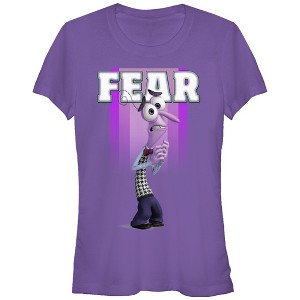 Juniors Womens Inside Out Fear Portrait T-Shirt - 1 of 3