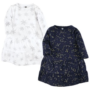 Luvable Friends Hudson Baby Long-Sleeve Dresses 2pk - 1 of 2