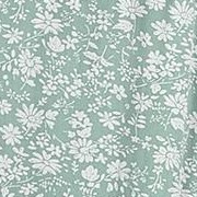 green white floral print