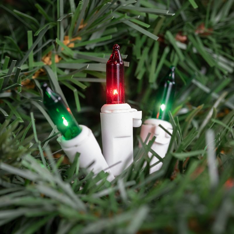 Northlight 100-Count Red and Green Mini Christmas Lights - 28.75' White Wire, 2 of 7