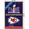 Trends International NFL Kansas City Chiefs - Super Bowl LVIII Team Logo Framed Wall Poster Prints - 3 of 4