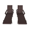 WestinTrends Ashore 2 Piece Reclining Chaise Lounge With Arms & Wheels - 3 of 4