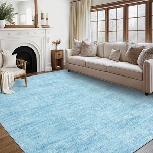 COZONY Large Area Rug, Machine Washable Non-Slip Low Pile Modern Solid Color Floor Carpet for Living Room, Bedroom, Office - 1 of 4
