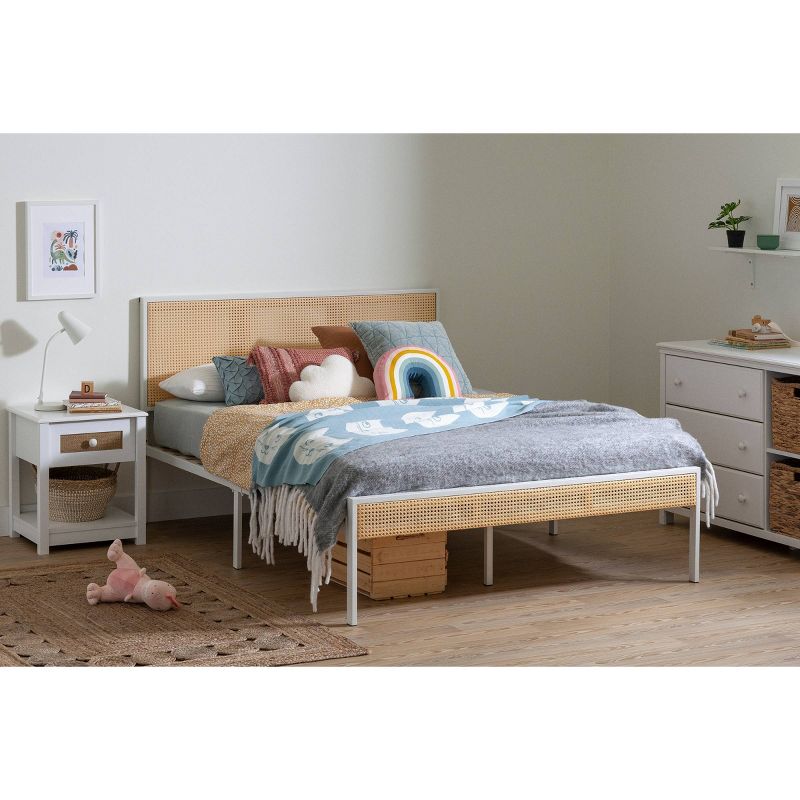 Full Bloom Metal Kids' Platform Bed with Natural Cane - South Shore, 2 of 9