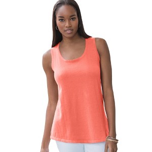 Jessica London Scoop-Neck Sweater Tank - 1 of 4
